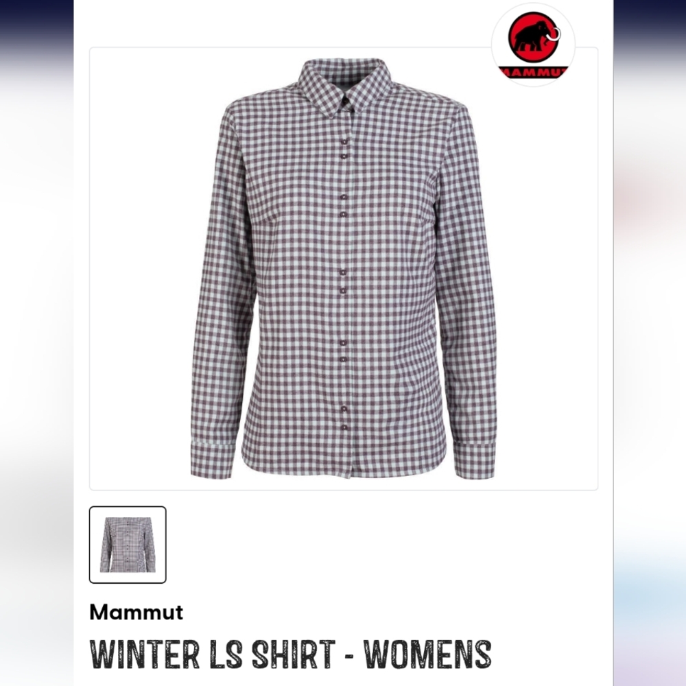 Mammut Women's Winter Long Sleeve Shirt Size XL
